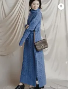 MIHARU タートルネックワンピース Sサイズ