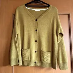 no jean カーディガン マスタード M