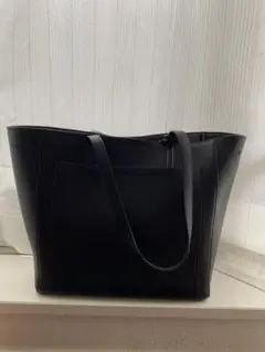コールハーン　ブラックレザートートバッグ