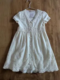 刺繍レースワンピース