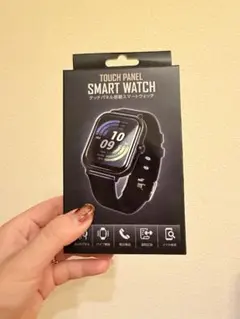 タッチパネル搭載 スマートウォッチ ブラック