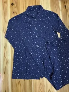 マタニティL 長袖パジャマ 上下セット 授乳口付き 授乳服 マタニティパジャマ