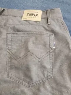 EDWIN　No.403 のパンツ グレーチェック柄サイズ34
