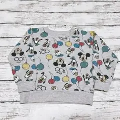 【120cm】 ディズニー 100周年記念 裏起毛 トレーナー キッズ 子供用