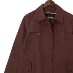 【美品】サンヨーコート ステンカラーコート バーガンディ 日本製