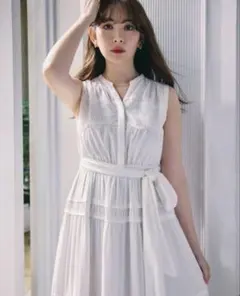 Herlipto Scala Lace-Trimmed Dress