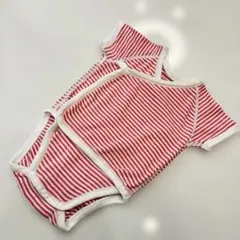 ユニクロUNIQLOロンパースカバーオール60サイズ白ホワイト赤レッド半袖