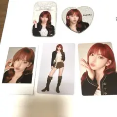 ルセラフィム　東京ドーム公演グッズ　サクラ　バッジ&カード&トレカ　5点セット