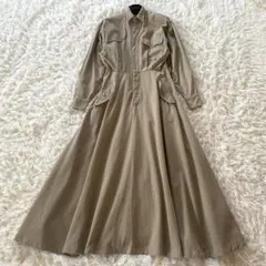 希少✨ラルフローレン　90s シャツワンピース　マキシ　長袖　ヴィンテージ
