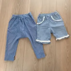 キッズ パンツ 2点セット 90cmのサムネイル
