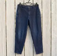 UNIQLO メンズ EZYリラックスフィットアンクルパンツ S ネイビー