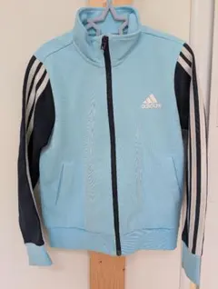 adidas 130 キッズ上下ジャージセット エアロレディ ネイビー ブルー