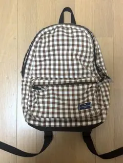 チェック柄リュック