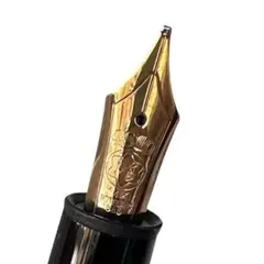 ④【極上/西ドイツ製】モンブラン 146 万年筆 14K 全金 B 希少シール付