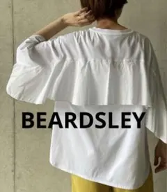 BEARDSLEY（ビアズリー） 後ろフリル Tシャツ ホワイト カットソー