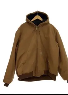 Carhartt フード付きブラウンジャケット ダック地 - メルカリ