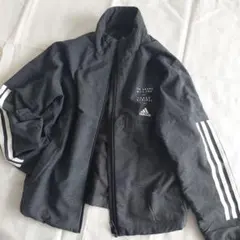 adidas ダークグレー ジャケット