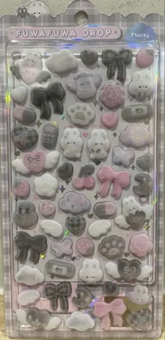 ボンボンドロップシール キャラクター ふわふわドロップ