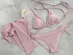 水着 パステルピンク