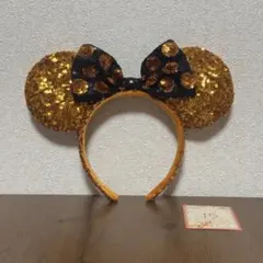 ディズニー　ミニーハロウィンスパンコールカチューシャ