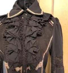 Ozz Croce フリル付きロングブラウス シャツワンピースのサムネイル