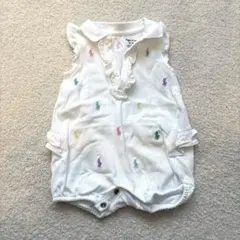 Ralph Lauren ホワイトロンパース