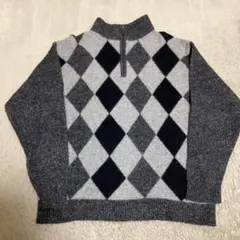 BEVERLY HILLS POLO CLUB ハーフジップニットセーター L