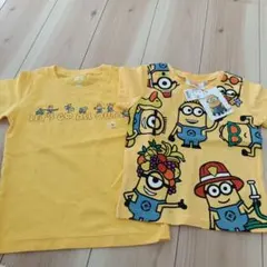 未使用！ミニヨンTシャツ2枚セット ユニクロ、Right-on　100cm