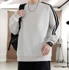 トレーナー スウェット ストリート グレー オーバーサイズ メンズ レディース