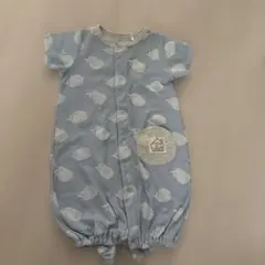 クジラ柄ロンパース