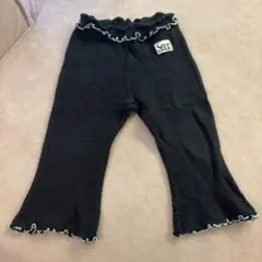 Semon ブラック フリル付きパンツ　100のサムネイル