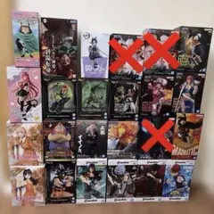 ジャンプ系アニメ 人気プライズフィギュア まとめ売り 24体セット ジャンプ系アニメ 人気プライズフィギュア まとめ売り 24体セット