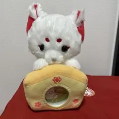 ちょコンとキツネ ぬいぐるみ 時計 わたあめ - メルカリ
