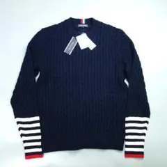 2431 未使用 トミーヒルフィガー クルーネックニット セーター メンズ Lのサムネイル
