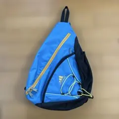 adidas ボディバッグ　青　ワンショルダー
