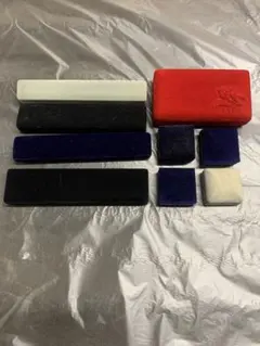 中古ネックレス　リング他アクセサリーケース 9個セット　指輪　ピアス　空箱