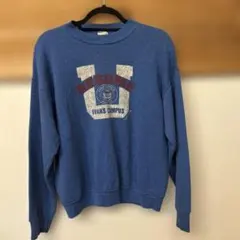 Fruit of the Loom 青 クルーネック スウェット