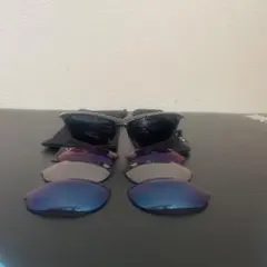 OAKLEY オークリー スポーツサングラス カーボンレンズ 黒＋カラー×3色