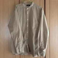 ANTIQUOLOTHES バンドカラーシャツ ベージュ L
