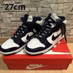 Nike Dunk Highレトロ　ホワイト/ネイビー