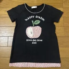OLIVE des OLIVE doll りんご柄 Tシャツ 110cmのサムネイル