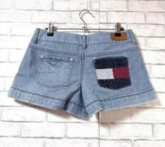 【トミーガール/TOMMY GIRL】 刺繍入りデニムショートパンツM サイズのサムネイル