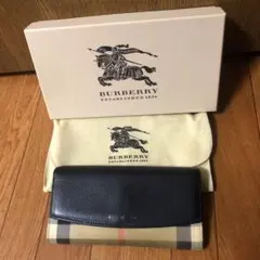 BURBERRY バーバリー ノバチェック 二つ折り長財布 箱 保存袋付き
