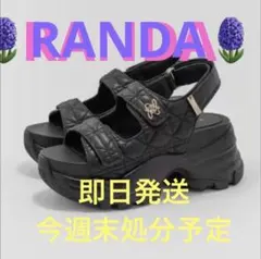 RANDA キルティング 厚底サンダルのサムネイル