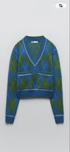 ZARA アーガイル　ニット