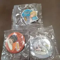 SAKAMOTO DAYS 缶バッジ 2個　ラバーチャーム１個　セット