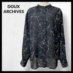 DOUX ARCHIVES 長袖 シアー シャツ ブラウス 花柄 M 【155のサムネイル