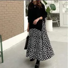 大きいサイズ　レディース　ワンピース　ドッキング　ロング　長袖 や