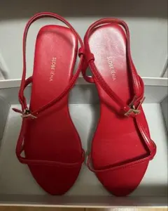 SLOBE IENA フラットサンダル レッド 23.5cmのサムネイル