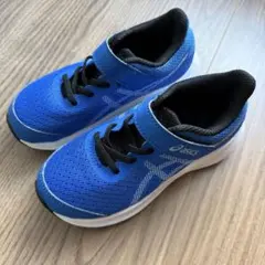 キッズ 18.5cm アシックスASICS 青 スニーカー